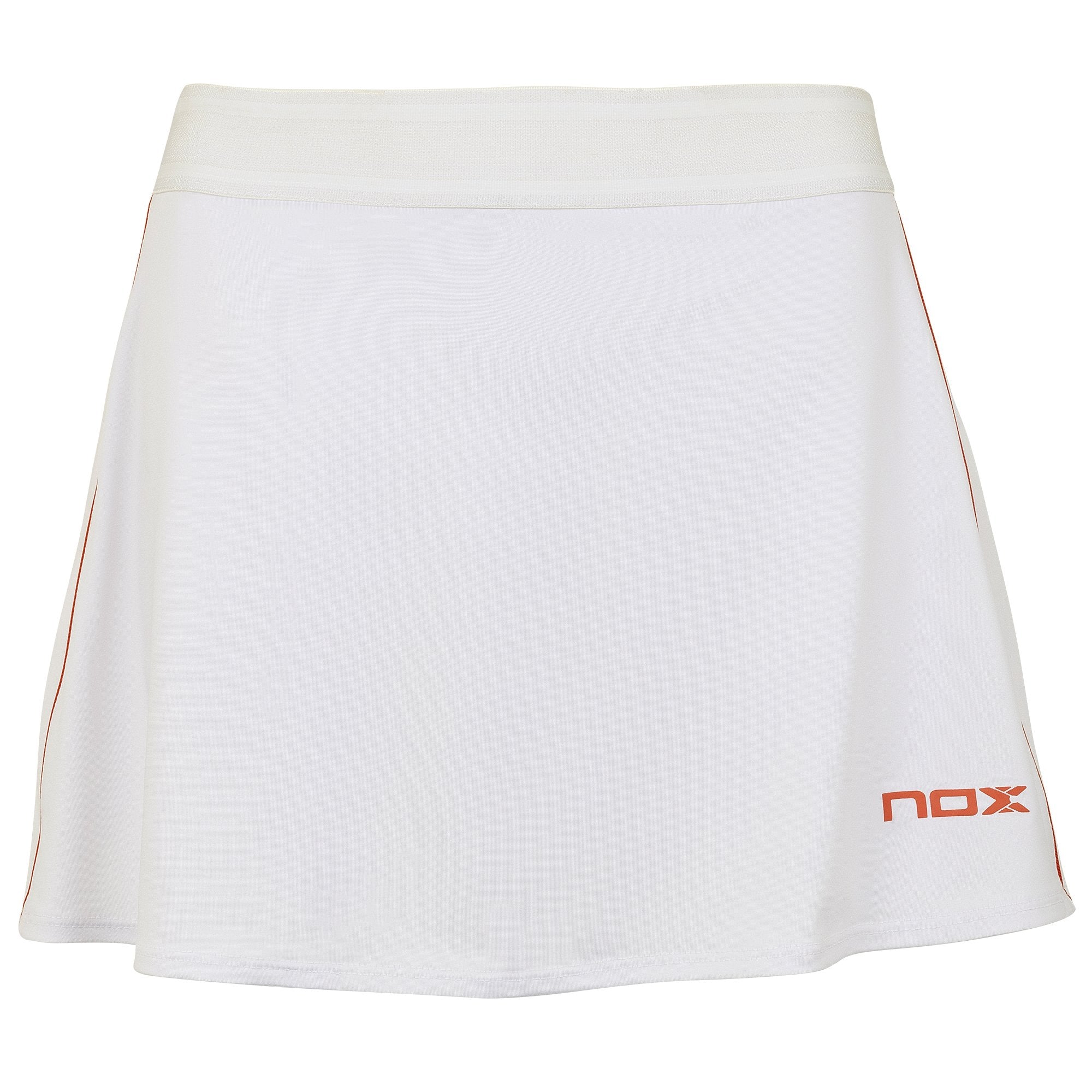 FALDA pádel TEAM Blanca logo rojo - NOX