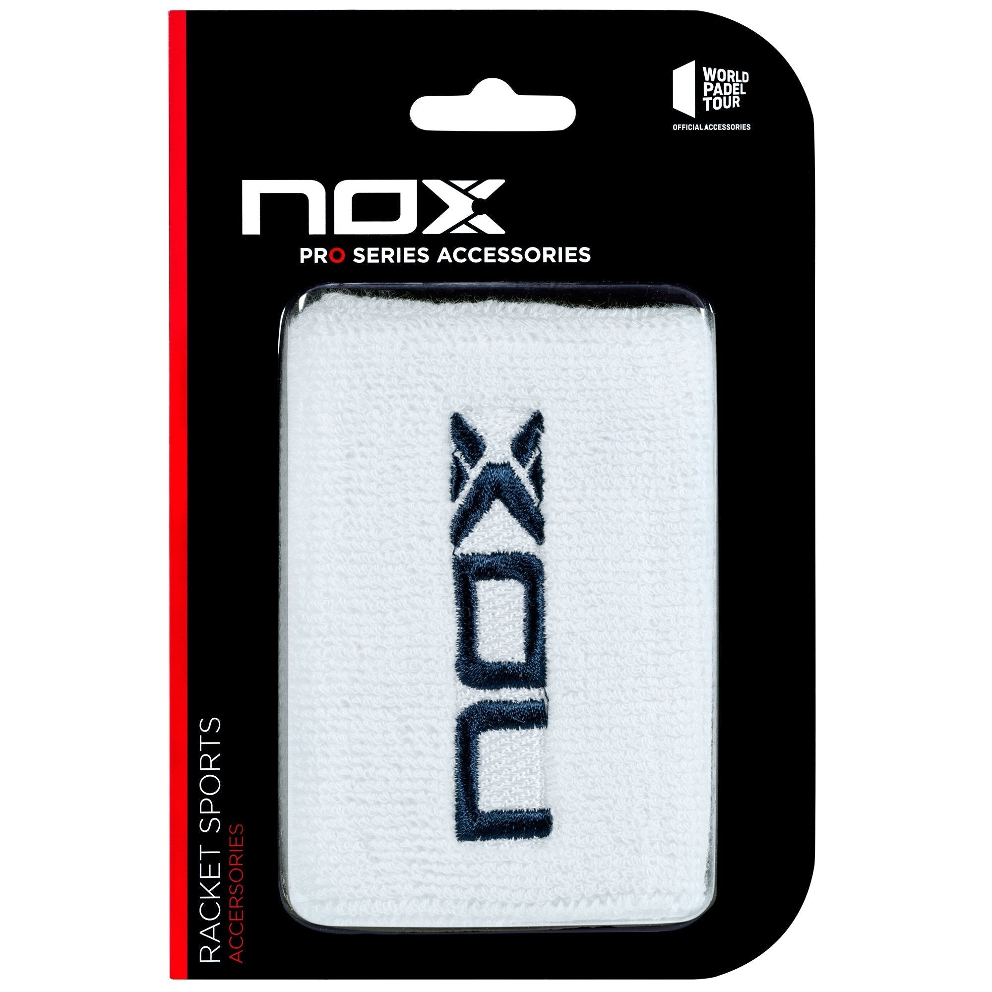 Bolsa 6 pares - Muñequeras deportivas NOX blanco/azul marino - NOX