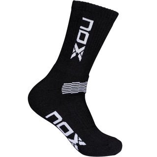 Bolsa 6 pares - Pack calcetines técnicos MEDIA CAÑA negro/blanco - NOX