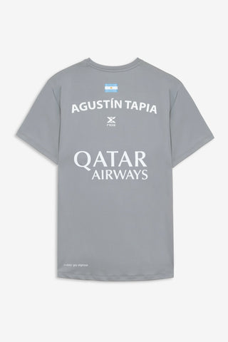 Camiseta de Pádel Oficial de Agustín Tapia 2023 - Gris - NOX