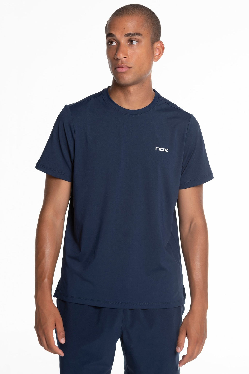 T-shirt desportiva TEAM REGULAR para homem, azul marinho – NOX