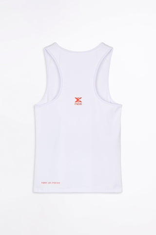 Camiseta tirantes mujer TEAM blanco - NOX