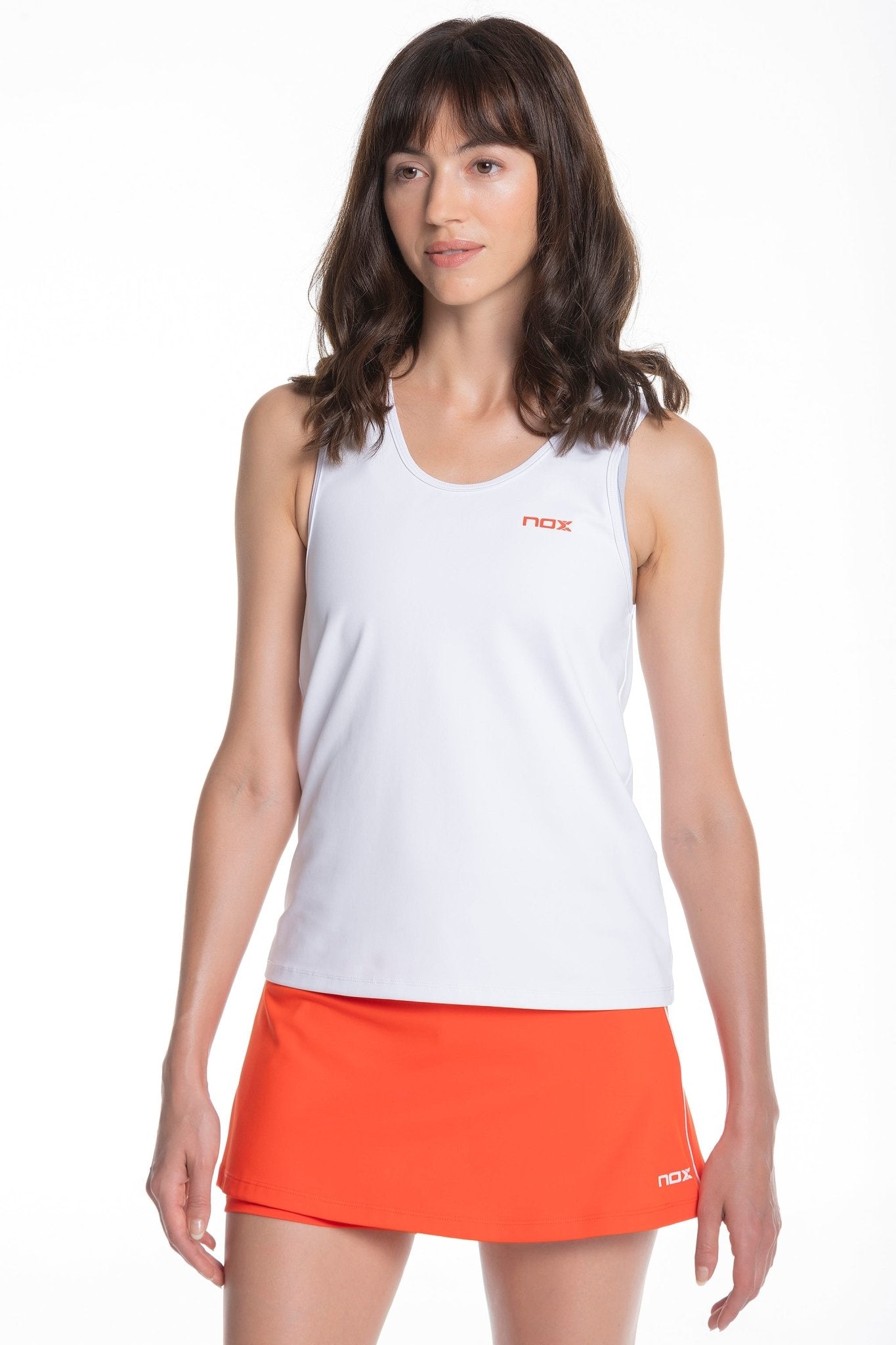Camiseta tirantes mujer TEAM blanco – NOX