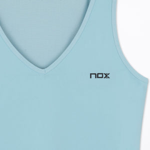 Camiseta Tirantes Pádel Mujer PRO - FIT azul cielo - NOX