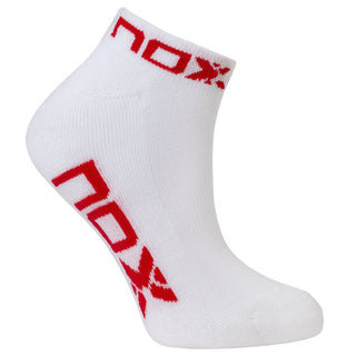 Pack calcetines técnicos TOBILLEROS "pinkies" blanco/rojo - NOX