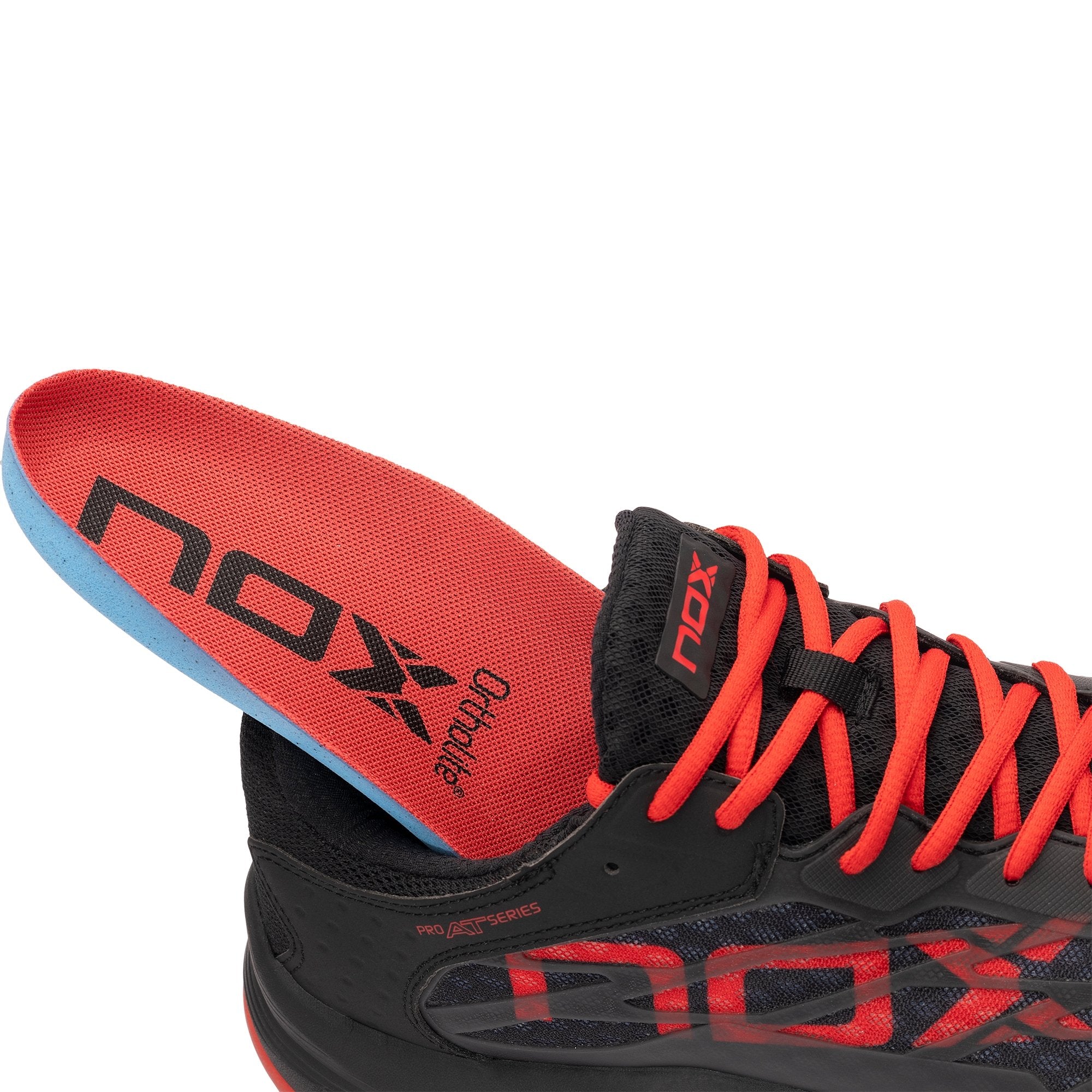 Zapatillas de pádel AT10 LUX Negro / Rojo - NOX