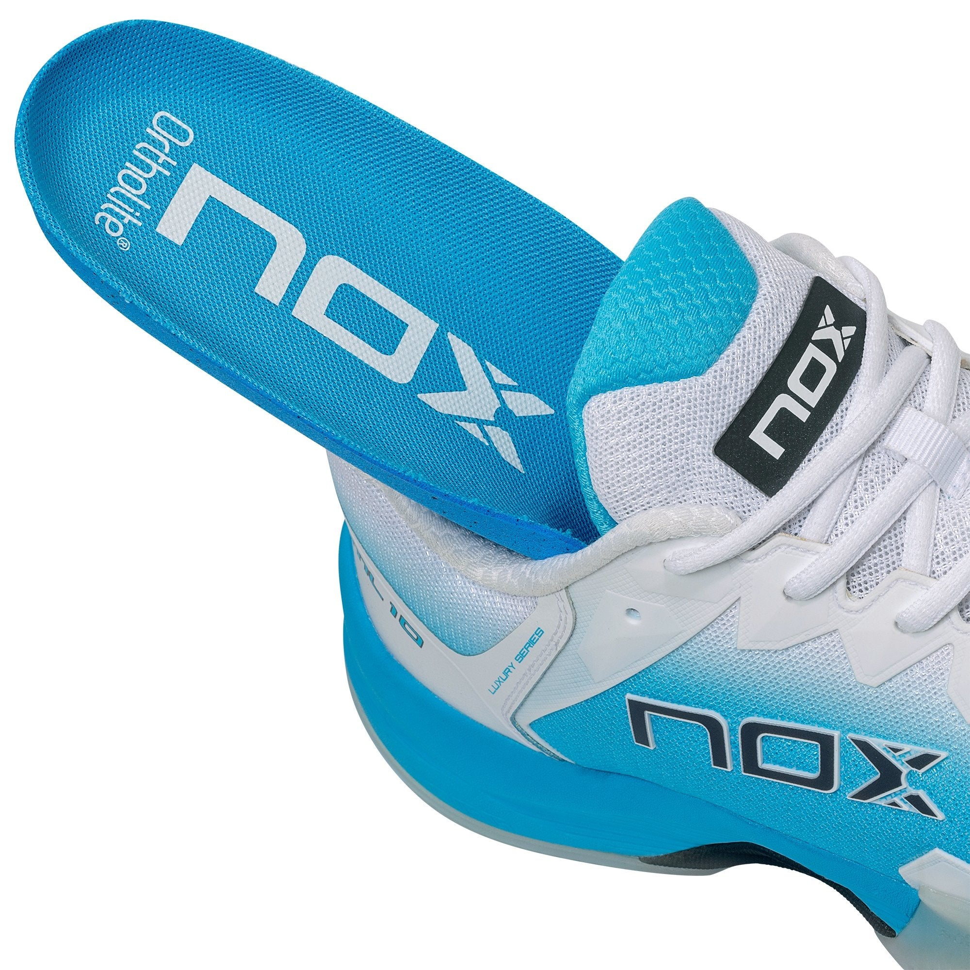 Zapatillas de Pádel Nox ML10 HEXA White/Aquarius - NOX